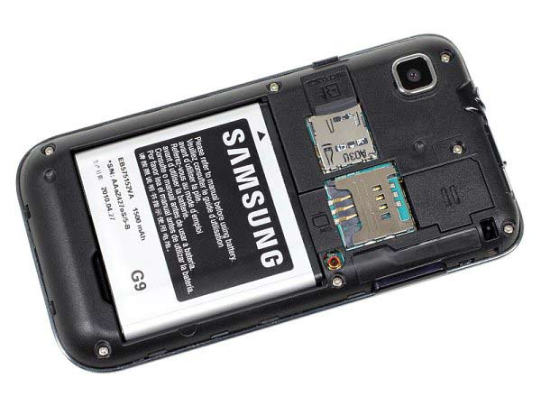 مشخصات باتری گوشی موبایل samsung galaxy s i9000